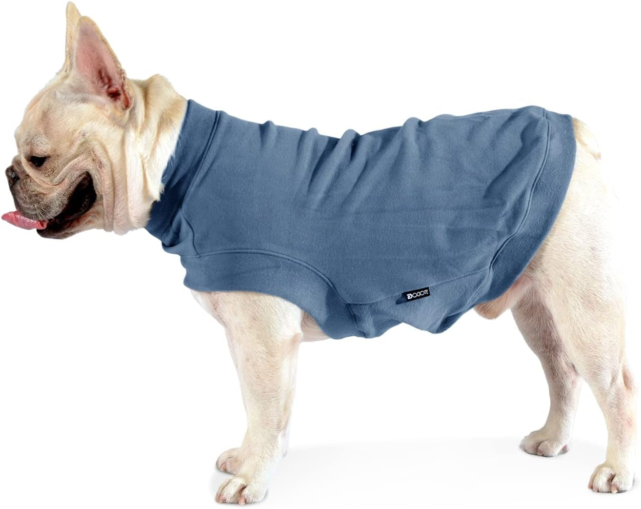 Soft Fleece Dog Sweatshirt - Warm Dog Sweaters for Small Medium Dogs Cats Cold Weather - Cat Sweater Pullover Stretchy Hoodie Easy on - Comfortable Dog Winter Clothes Pet Sweaters Vest for Doggie Animals & Pet Supplies > Pet Supplies > Dog Supplies > Dog Apparel Dociote Grey-blue XL 