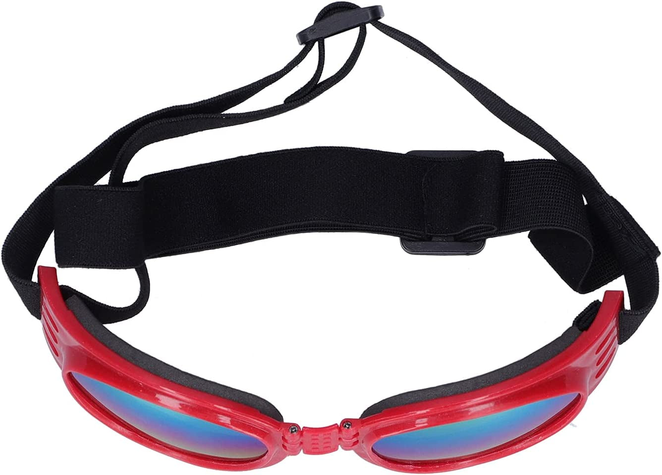 Pet Goggles Dog Sunglasses Waterproof Windproof Foldable Puppy Goggles UV Protection Sun Glasses for Medium and Large Dogs[Red] Sunglasses Animals & Pet Supplies > Pet Supplies > Dog Supplies > Dog Apparel Pssopp   