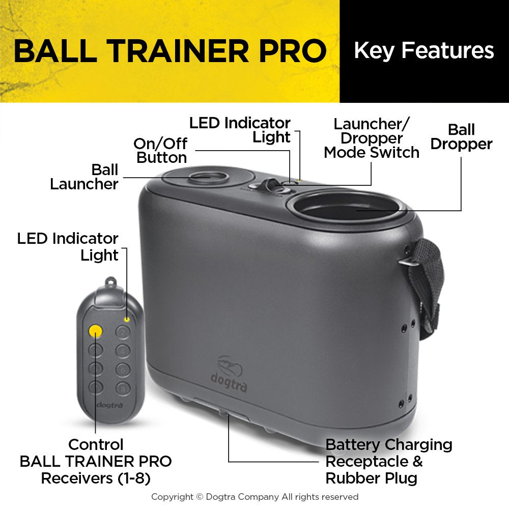 Dogtra BALL TRAINER PRO Dog Trainer Rechargeable 100-Yard Dual-Function Launcher/Dropper Animals & Pet Supplies > Pet Supplies > Dog Supplies > Dog Treadmills Dogtra   