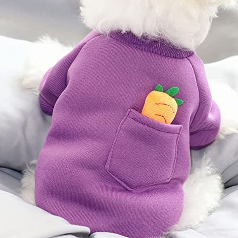 BADALO Dog Winter Clothes Pets Outfits Warm Clothes for Small Medium Dogs Costumes Coat Pet Jacket/Purple/Xl Code Animals & Pet Supplies > Pet Supplies > Dog Supplies > Dog Apparel BADALO   