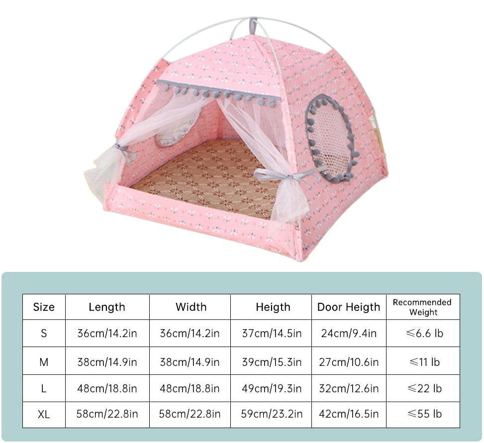 Ecosprial Pet Tent Cat Bed Cat House Bed Cat Igloo 2-In-1 Self-Warming Comfortable Triangle Cat Tent House Foldable Puppy Cat House Animals & Pet Supplies > Pet Supplies > Dog Supplies > Dog Houses ECOSPRIAL   