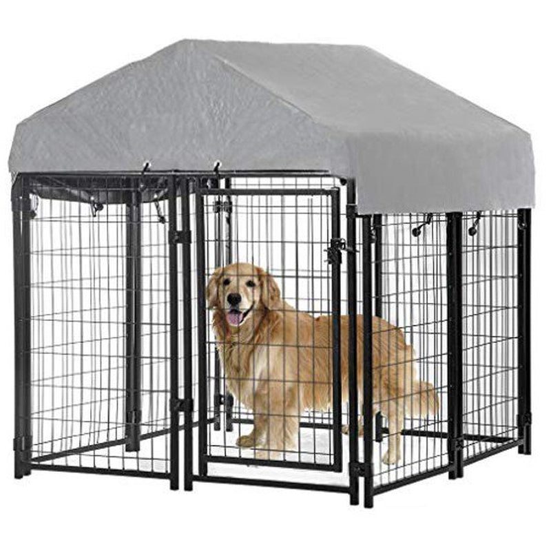 FDW Outdoor Heavy Duty Playpen Dog Kennel with Cover, X-Large, 54"L Animals & Pet Supplies > Pet Supplies > Dog Supplies > Dog Kennels & Runs FDW   