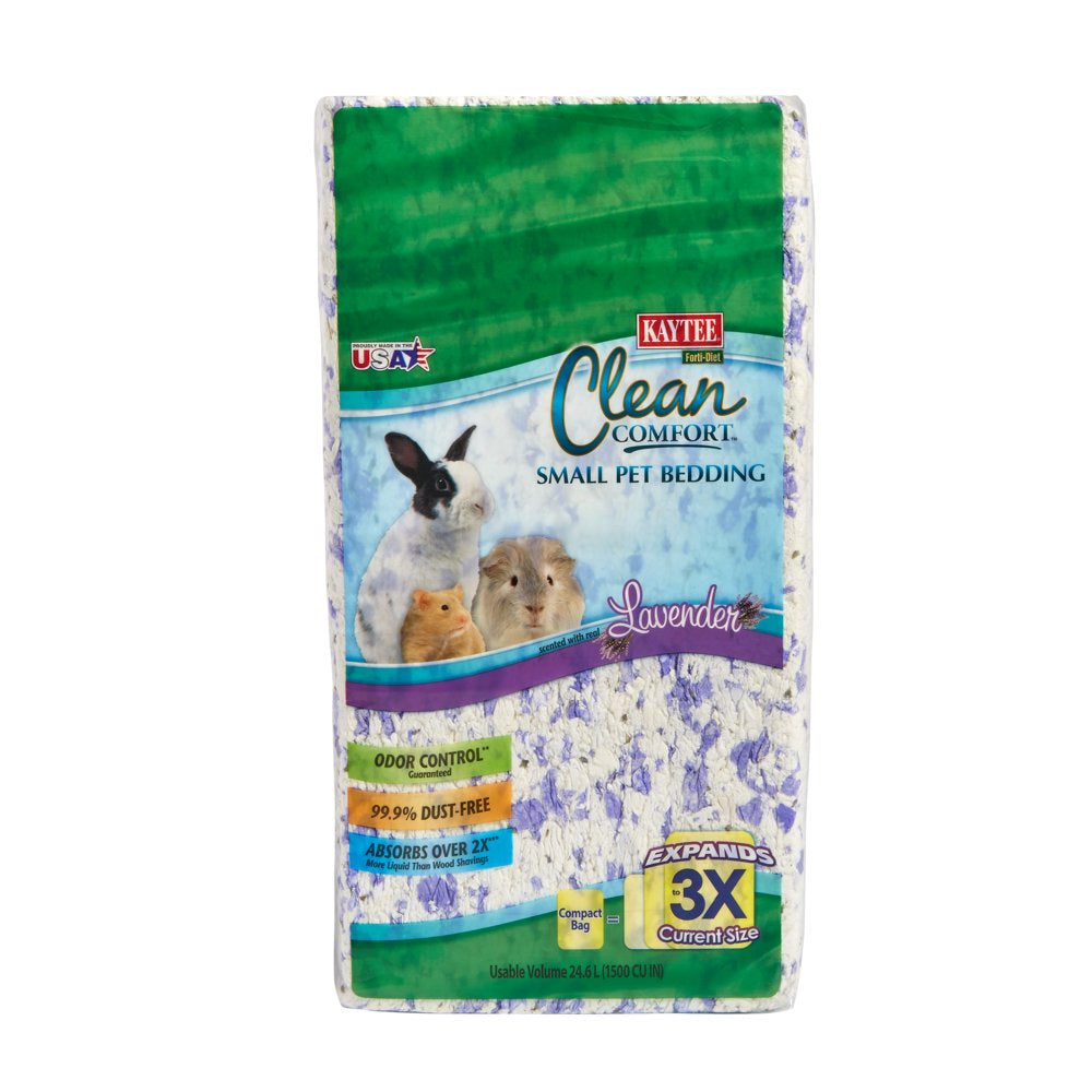 Kaytee Forti-Diet Clean Comfort Small Animal Bedding, Lavender 24.6L Animals & Pet Supplies > Pet Supplies > Small Animal Supplies > Small Animal Bedding Central Garden and Pet   