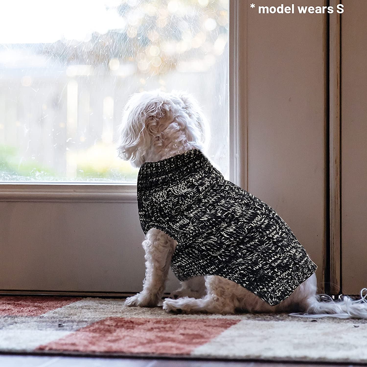 IPRAVOCI Dog Sweater for Small Medium Large Dog - Reflective Warm Fleece Knitwear Pullover Dog Clothes for Winter Fall Animals & Pet Supplies > Pet Supplies > Dog Supplies > Dog Apparel IPRAVOCI   