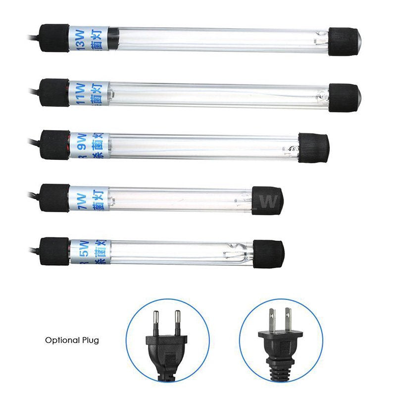 TOTOKA Aquarium UV Sterilizer Light Submersible Water Clean Lamp for Pond Fish Tank US/EU Plug Animals & Pet Supplies > Pet Supplies > Fish Supplies > Aquarium Lighting Totoka   