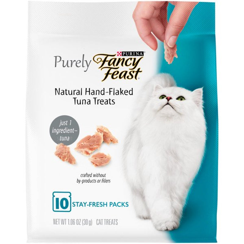 Fancy Feast Natural Cat Treats Purely Natural Hand-Flaked Tuna - (5) 10 Ct. Pouches Animals & Pet Supplies > Pet Supplies > Cat Supplies > Cat Treats Nestlé Purina PetCare Company   