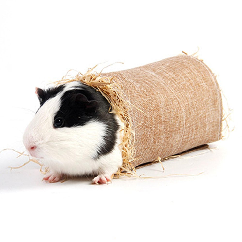 Small Pet Animal Tunnel Tube Cage Toys Grass Hideout Habitats for Gerbil Rat Animals & Pet Supplies > Pet Supplies > Small Animal Supplies > Small Animal Habitats & Cages SunniMix   