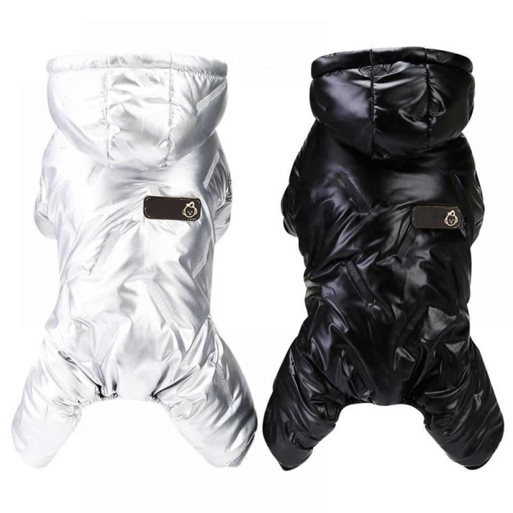 Dog Coat Windproof Jacket Cold Weather Coat 4 Legs Warm Dog Jumpsuit Winter Thick Clothes Space Cotton Dog Coat for Small Dog Medium Cat Animals & Pet Supplies > Pet Supplies > Dog Supplies > Dog Apparel Popfeel   