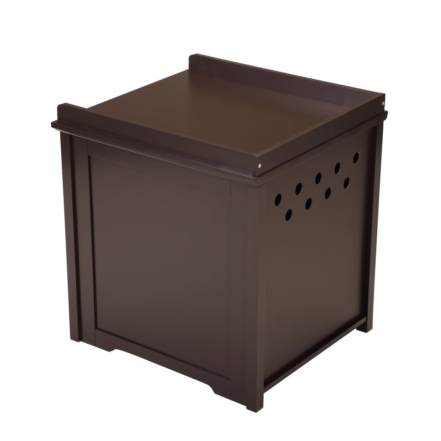 Coziwow Cat House Hidden Litter Box Furniture with Apron Top,Brown Animals & Pet Supplies > Pet Supplies > Cat Supplies > Cat Furniture Coziwow   