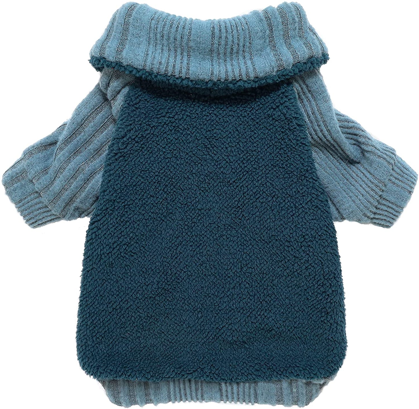 Fitwarm Fleece Dog Sweater, Turtleneck Dog Coat, Dog Winter Clothes for Small Dogs Boy, Pet Pullover Jumper, Cat Apparel, Blue, Medium Animals & Pet Supplies > Pet Supplies > Dog Supplies > Dog Apparel Fitwarm Blue XX-Large 