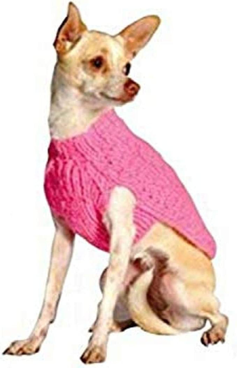 Chilly Dog Pink Cable Dog Sweater, Xx-Small Animals & Pet Supplies > Pet Supplies > Dog Supplies > Dog Apparel Chilly Dog XX-Large  