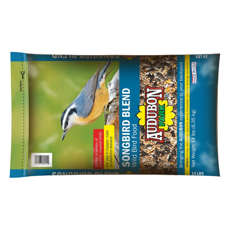 Audubon Park Songbird Blend Wild Bird Food 14 Lb Animals & Pet Supplies > Pet Supplies > Bird Supplies > Bird Food Global Harvest Foods   