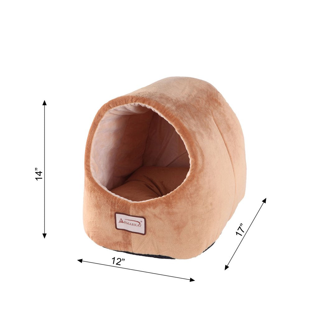 Armarkat Covered Pet Cat Bed, Brown Animals & Pet Supplies > Pet Supplies > Cat Supplies > Cat Beds Aeromark Intl Inc   