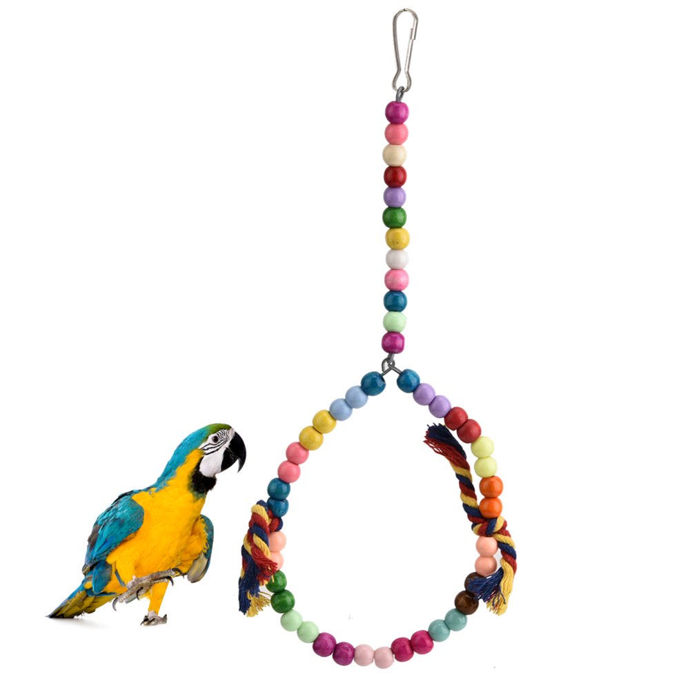 OTVIAP Inco Branco Bird Toys Swing Small Balls Hanging Bright Colors Beautiful Bird Toys Ladder for Birds Inco Toys Birds Perch Stress Relief Bird Toys Animals & Pet Supplies > Pet Supplies > Bird Supplies > Bird Ladders & Perches OTVIAP   