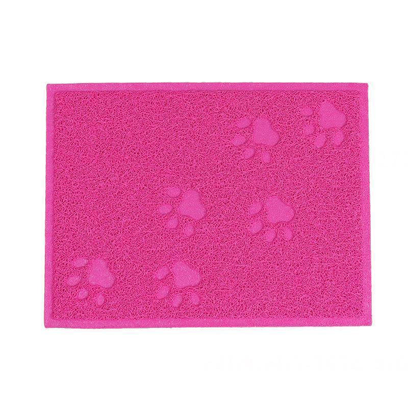 Cat Litter Mat Rectangular Base Plate, Waterproof Cat Litter Mat Accessories Suitable for Cat Litter Box round Placemat, Eco-Friendly Bamboo Grain PVC Oval Placemat 45*32.5Cm Animals & Pet Supplies > Pet Supplies > Cat Supplies > Cat Litter Box Mats Ciaoed   