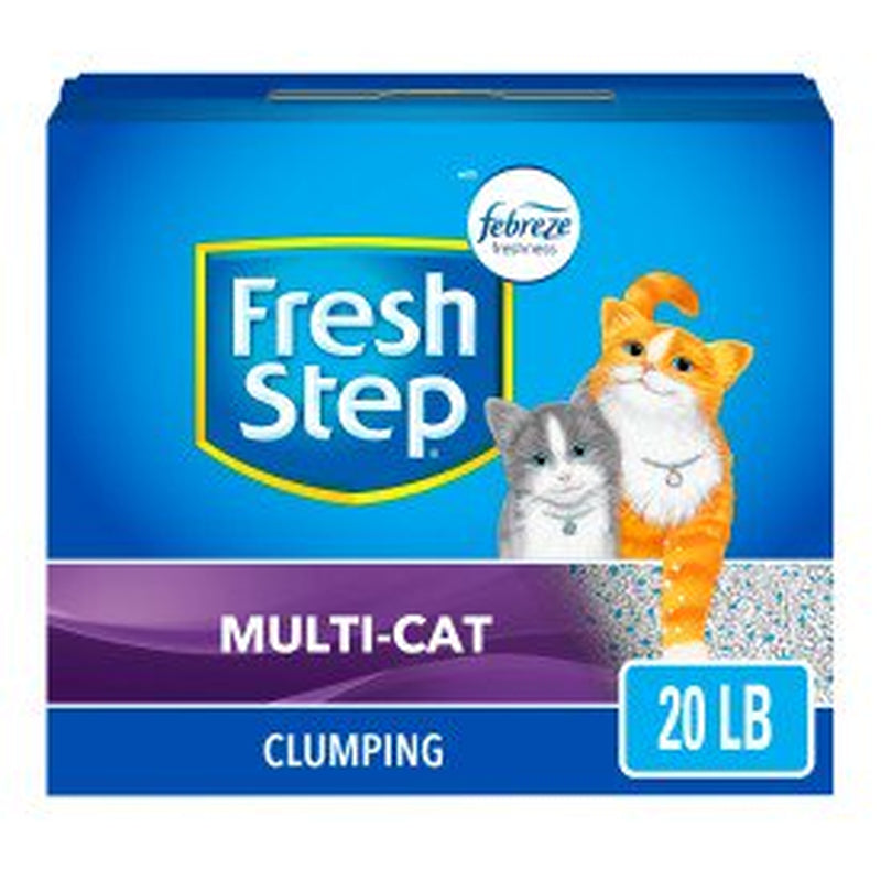 Fresh Step Multi-Cat Extra Strength Scented Litter with the Power of Febreze, Clumping Cat Litter, 20 Pounds Animals & Pet Supplies > Pet Supplies > Cat Supplies > Cat Litter The Clorox Company   