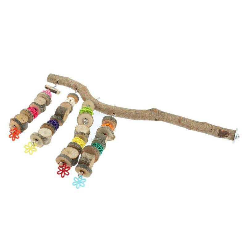 Natural Wood Parrot Play Stand Birdcage Stand for Medium Large Cockatiels, Conures, Parakeets Animals & Pet Supplies > Pet Supplies > Bird Supplies > Bird Cages & Stands Magideal   