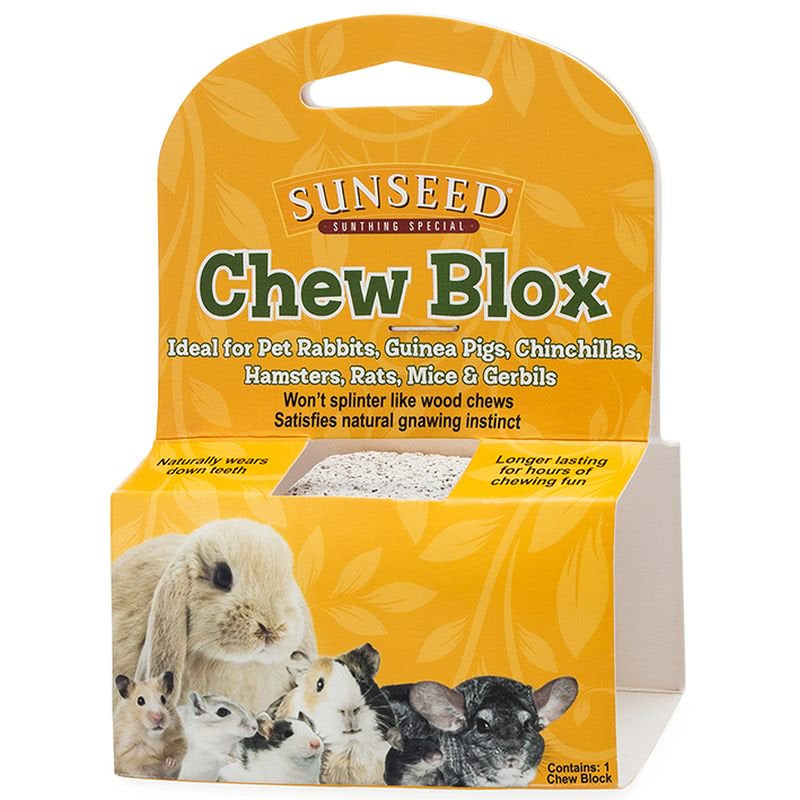 Sunseed® Chew Blox for Small Animals 1 Count Animals & Pet Supplies > Pet Supplies > Small Animal Supplies > Small Animal Treats Sunseed®   