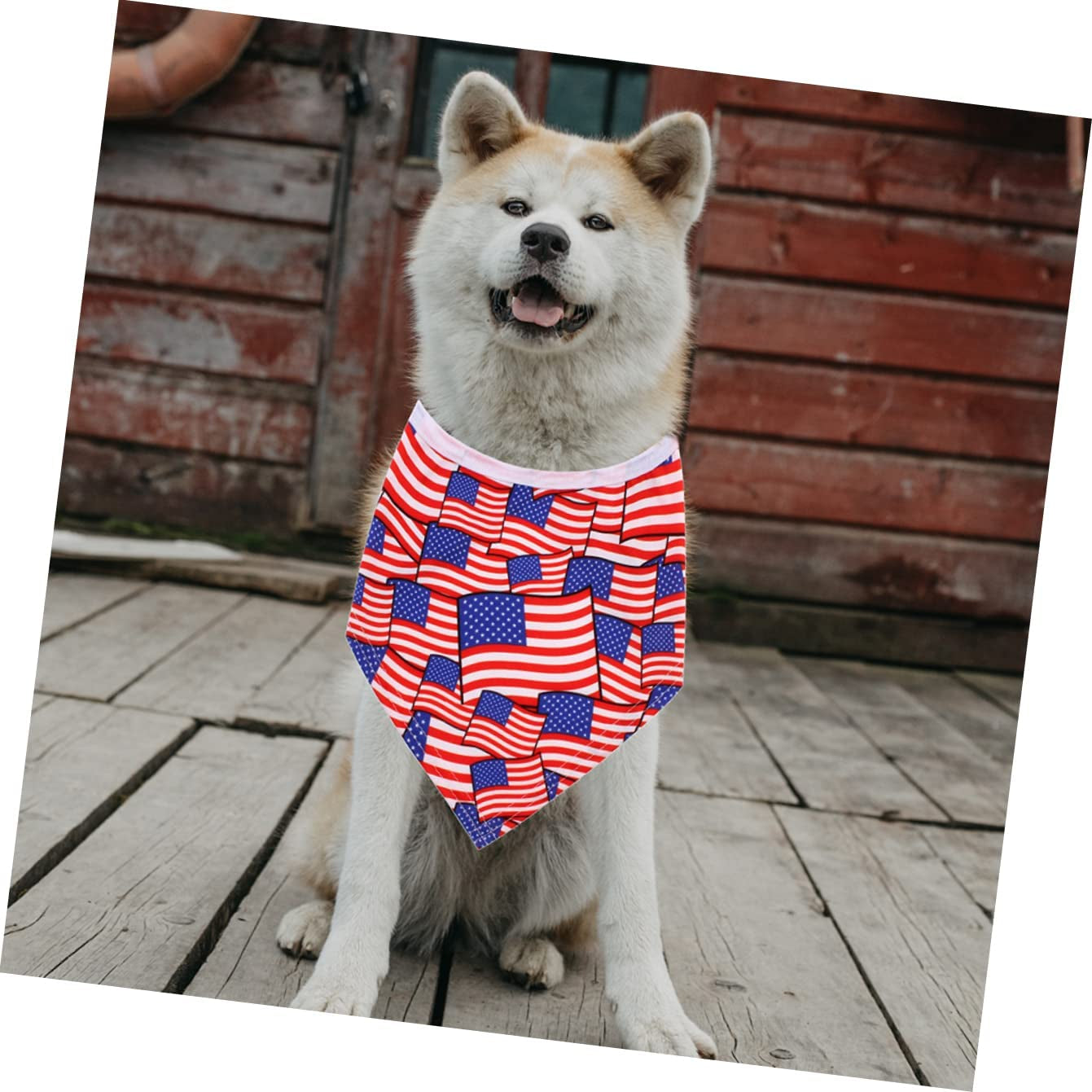 GLSTOY 2Pcs Hat Themed of Towel Birthday Bandana Th Flag Scarf Day Dog Cone Saliva Triangular Independence Festival Favors Party July Pattern American Bib Patriotic Costume Pet Animals & Pet Supplies > Pet Supplies > Dog Supplies > Dog Apparel GLSTOY   