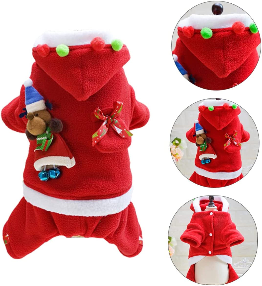 Yardenfun 1 Set Outfit Dogs Santa Father Costume Halloween Hoodies Costumes Dog - L Clothing Christmas up Pet Puppy Dress Cosplay for Clothes Party Apparel Claus of Size Small Animals & Pet Supplies > Pet Supplies > Dog Supplies > Dog Apparel Yardenfun   