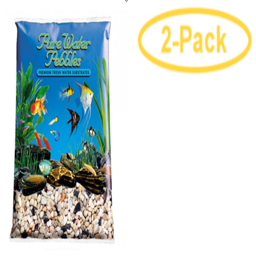 Aquarium Gravel 5 Lbs Pure Water Pebbles - Rainbow Gems (6.3-9.5 Mm Grain)[ PACK of 2 ] Animals & Pet Supplies > Pet Supplies > Fish Supplies > Aquarium Gravel & Substrates Pure Water Pebbles   