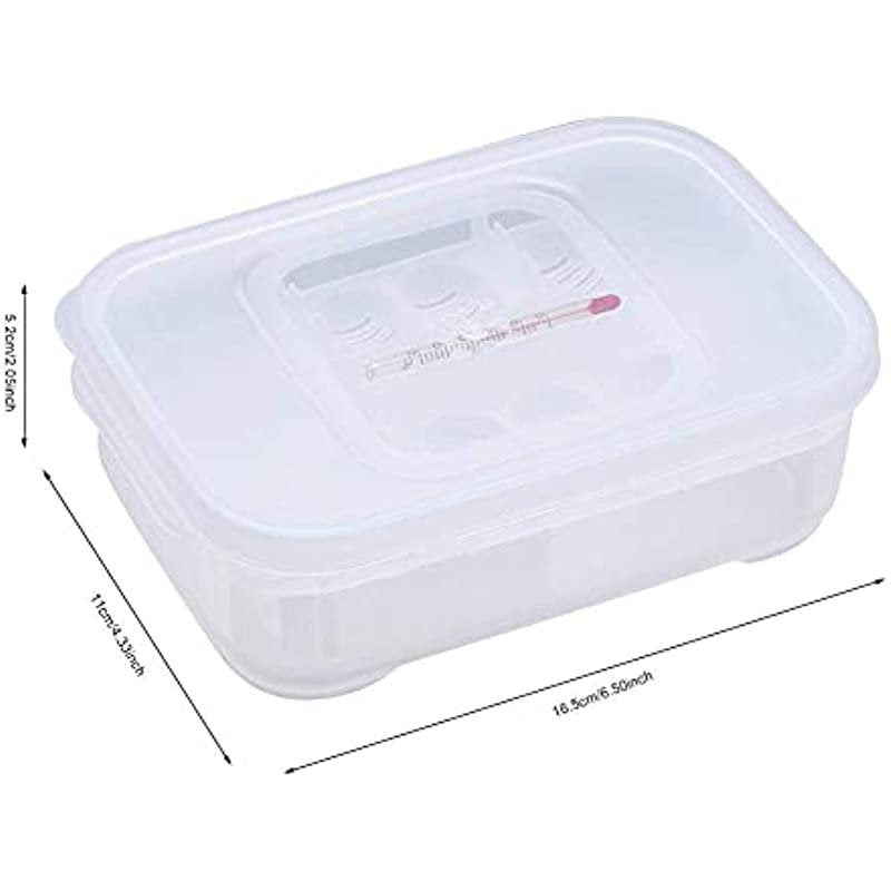 Reptile Egg Breeding Hatchery Box Transparent Plastic Amphibian Hatching Box Case Tray Breeding Incubator Hatching Tray for Snake Lizards Reptiles with Thermometer Animals & Pet Supplies > Pet Supplies > Reptile & Amphibian Supplies > Reptile & Amphibian Substrates Invento   