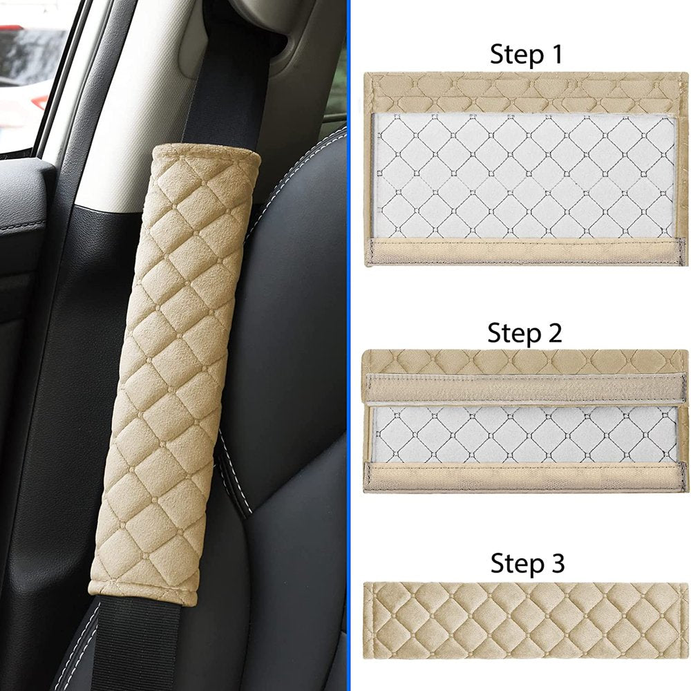 Buy 2Pcs Car Seat Belt Cover Pads, Shoulder Seatbelt Pads Cover
