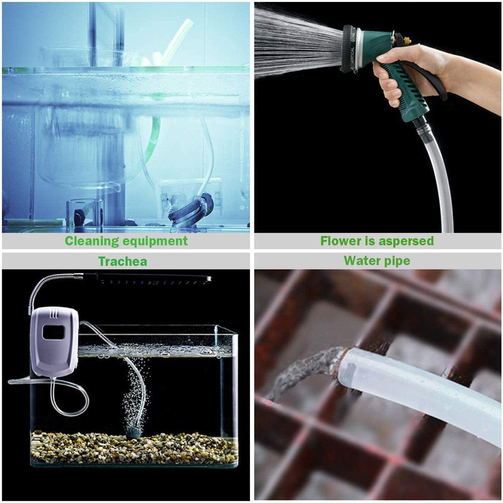 Transparent Soft Tubing Flexible PVC Tubing, Hybrid PVC Hose, Lightweight Plastic Tubing, 5 Meters Animals & Pet Supplies > Pet Supplies > Fish Supplies > Aquarium & Pond Tubing Xihmeny   