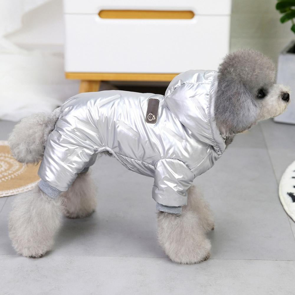 Dog Coat Windproof Jacket Cold Weather Coat 4 Legs Warm Dog Jumpsuit Winter Thick Clothes Space Cotton Dog Coat for Small Dog Medium Cat Animals & Pet Supplies > Pet Supplies > Dog Supplies > Dog Apparel Popfeel   