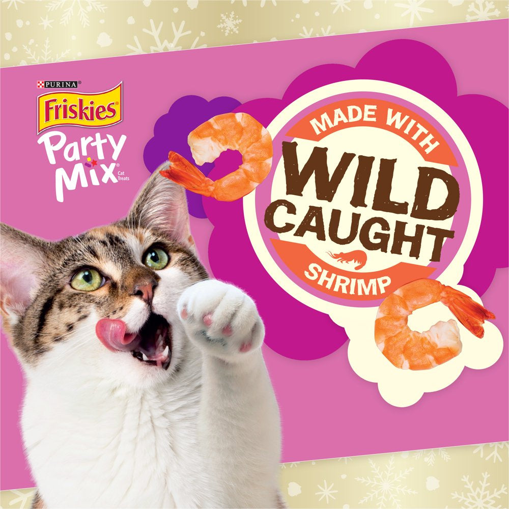 Holiday Cat Treats Variety Pack, Fancy Feast Savory Cravings & Friskies Party Mix Animals & Pet Supplies > Pet Supplies > Cat Supplies > Cat Treats Nestle Purina   