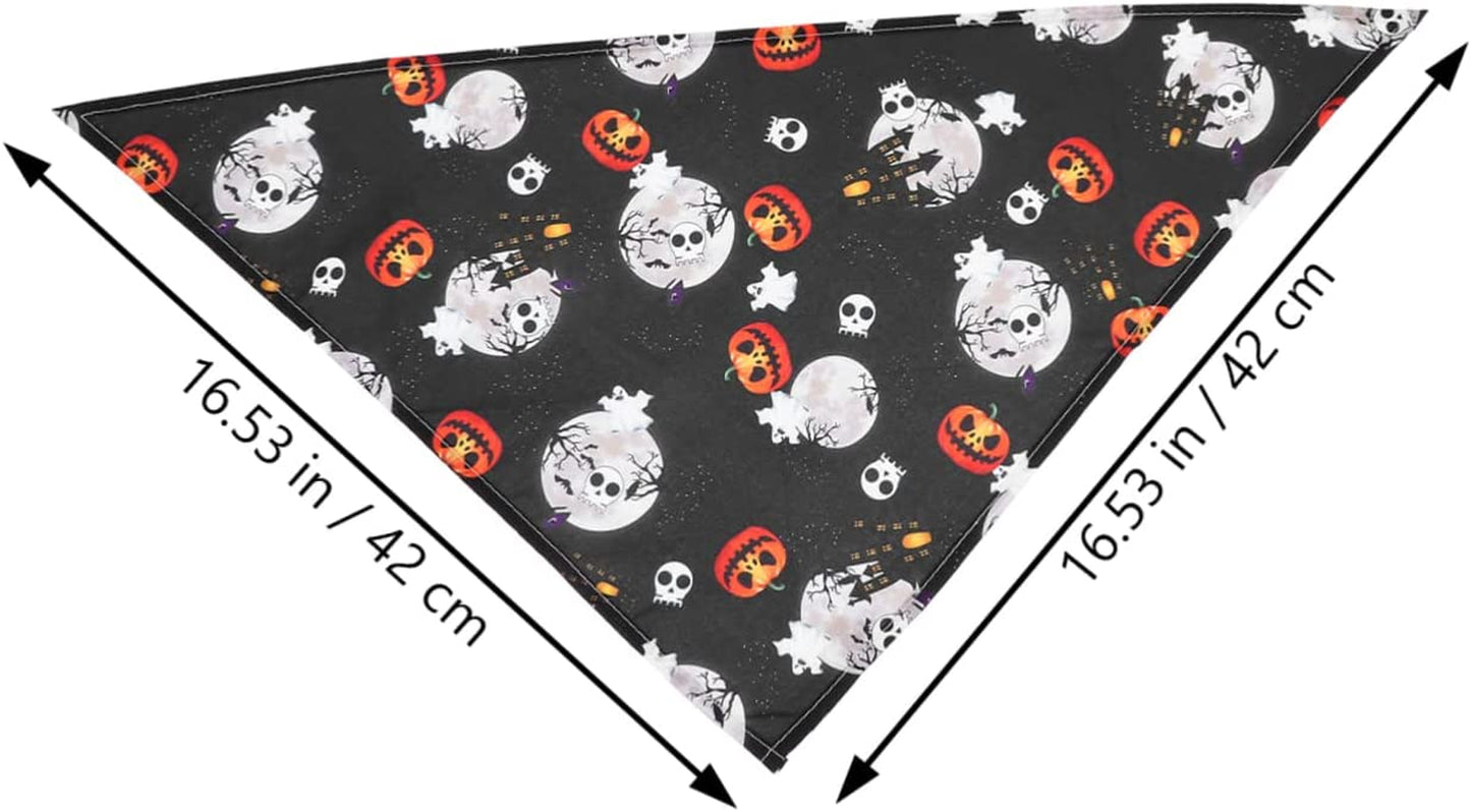 BCOATH 2 Pcs Pet Bib Cosplay Accessories Ghost Towel Pumpkin Cat Scarf Kitten Triangle Bibs Triangle Dog Necktie Dog Kerchief Washable Neckerchief Dog Bandanas Collar Polyester Bibs Animals & Pet Supplies > Pet Supplies > Dog Supplies > Dog Apparel BCOATH   