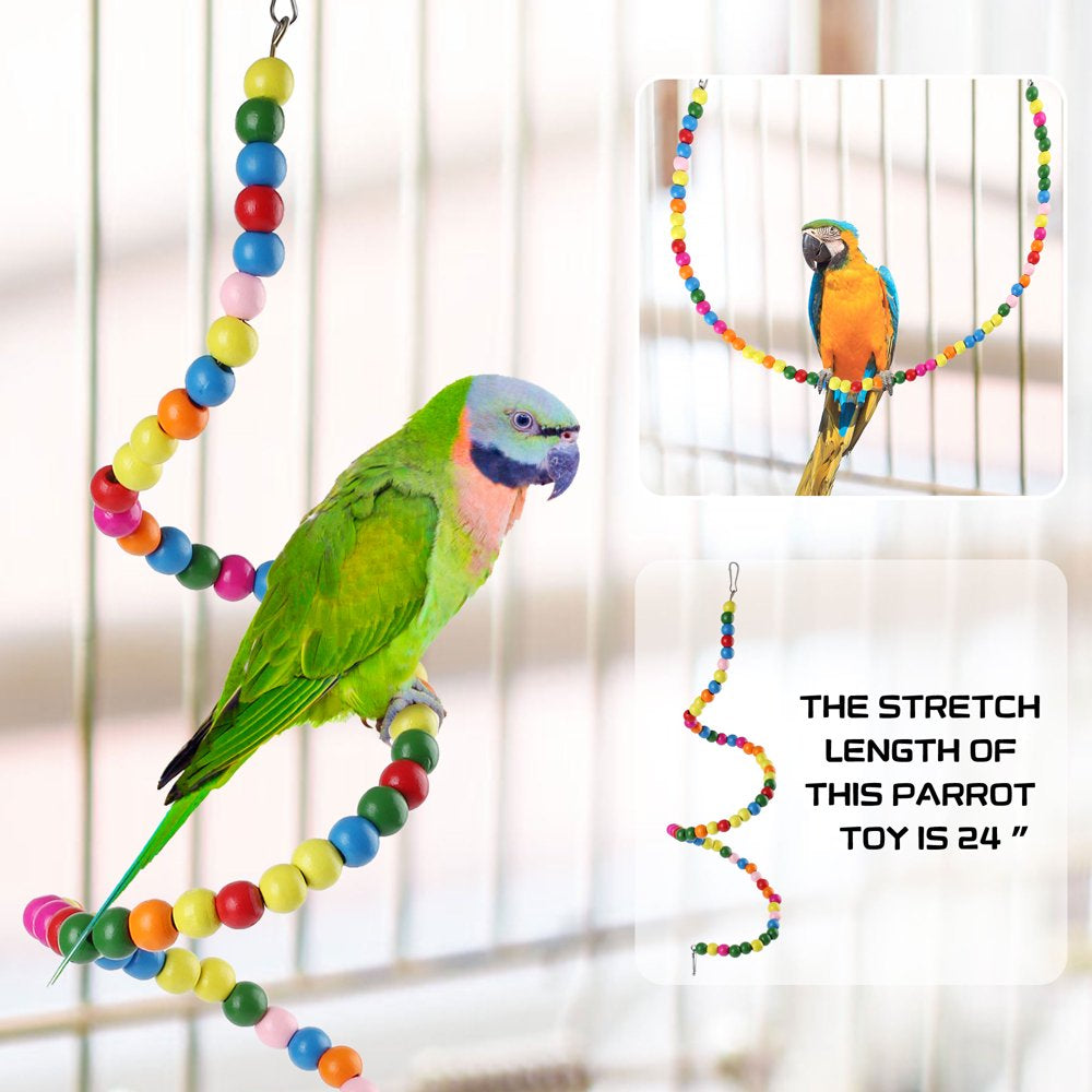 Primepets 13Pcs Bird Parrot Swing Toys, Nature Wood Animals & Pet Supplies > Pet Supplies > Bird Supplies > Bird Toys LotFancy   