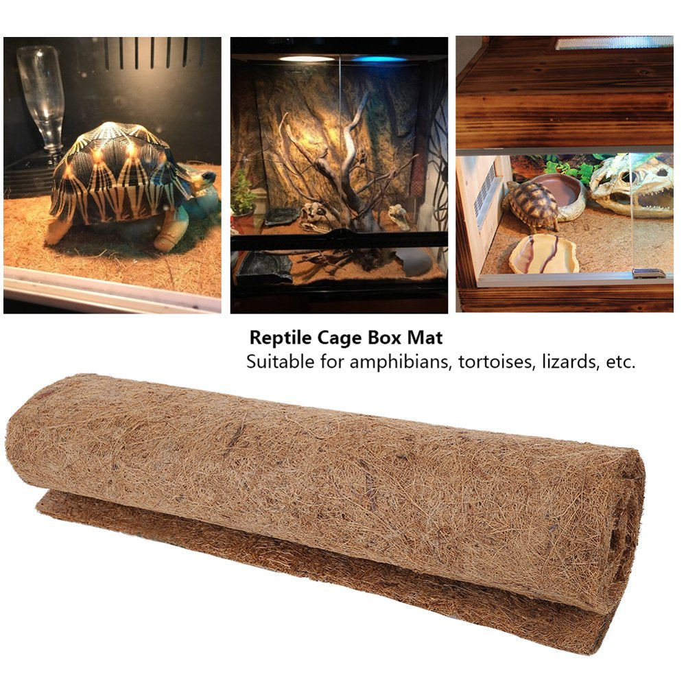 Reptile Cage Box Mat 31.4 X 15.7In Pet Pad, for Tortoise Lizard Pet Accessories Decor Animals & Pet Supplies > Pet Supplies > Small Animal Supplies > Small Animal Habitat Accessories Eotvia   