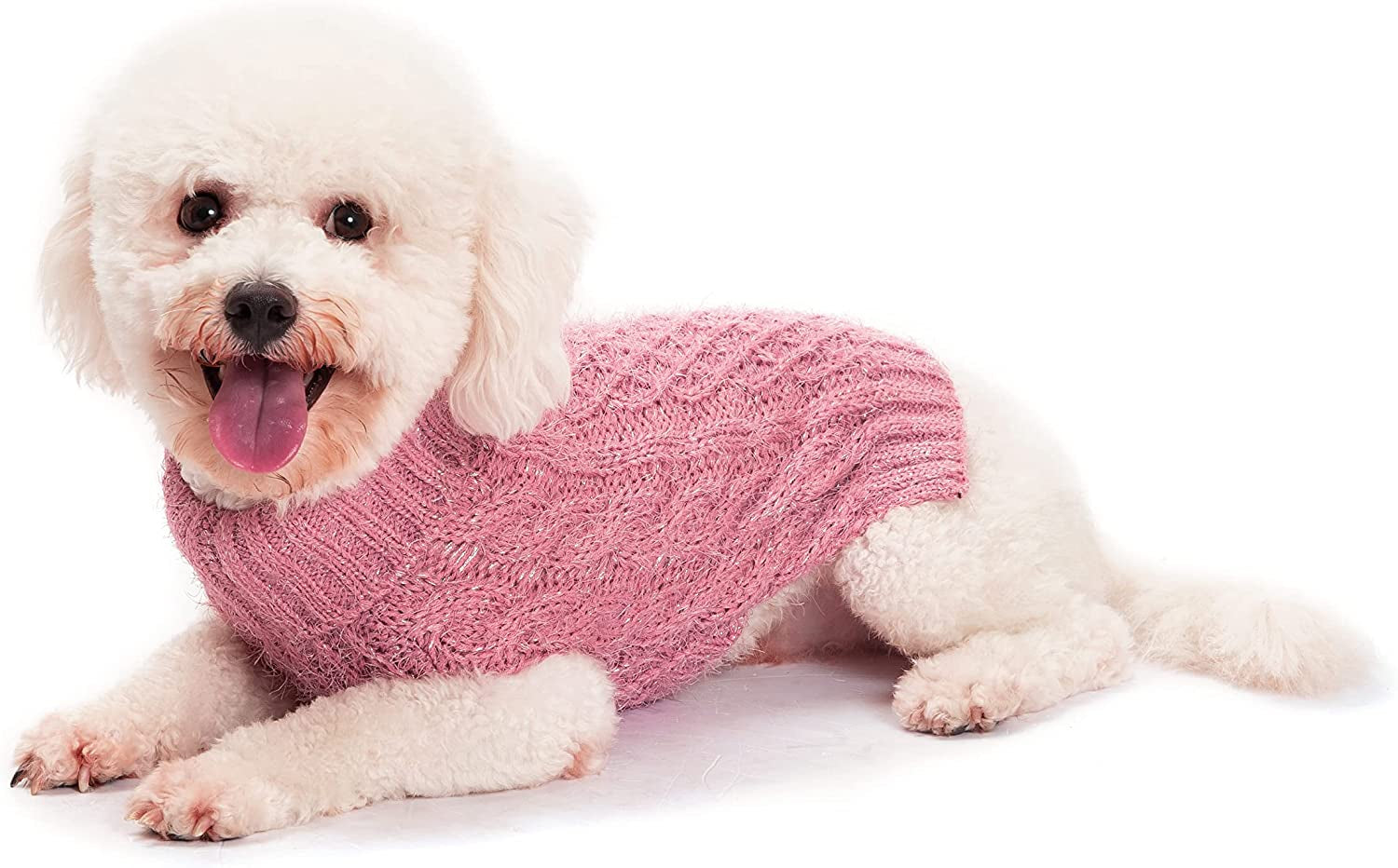 PUPTECK Dog Sweaters for Small Dogs - Turtleneck Knitted Winter Dog Clothes Soft Warm for Puppy Animals & Pet Supplies > Pet Supplies > Dog Supplies > Dog Apparel PUPTECK   