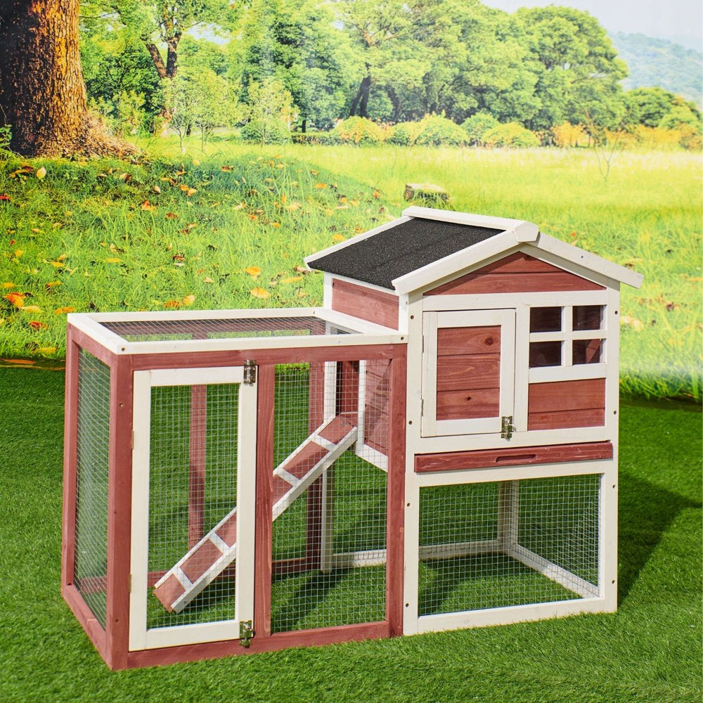 Anysun Small Animal Habitat Cage, Weatherproof, Wood, 48" L Animals & Pet Supplies > Pet Supplies > Small Animal Supplies > Small Animal Habitats & Cages General   