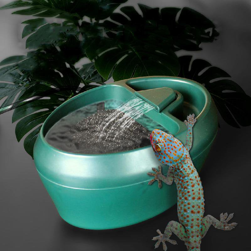 Reptile Drinking Fountain Water Dripper Lizard Water Dispenser for Bearded Dragon Amphibians Safety Durability 110V Animals & Pet Supplies > Pet Supplies > Reptile & Amphibian Supplies > Reptile & Amphibian Habitat Accessories YIXIYI   