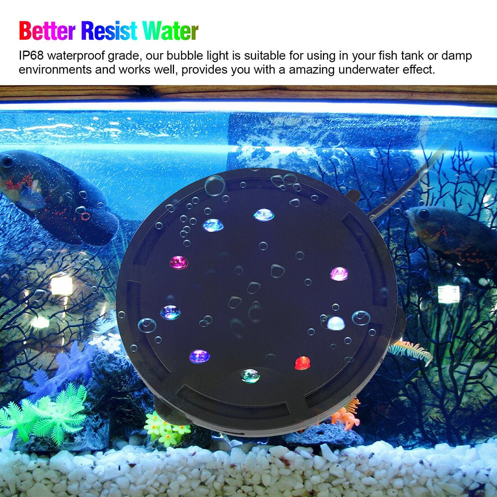 Aquarium Bubble Light, LED Fish Tank Bubble Light, Submersible Decoration Lamp, LED Underwater Decor Bubbler Light, Waterproof, 4.1 Inches Animals & Pet Supplies > Pet Supplies > Fish Supplies > Aquarium Lighting FUN FOR ALL LLC   