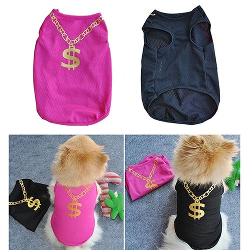Shulemin Summer Print Pet Puppy Small Dog Cat Pet Clothes Vest T Shirt Apparel,Black Animals & Pet Supplies > Pet Supplies > Cat Supplies > Cat Apparel Shulemin   