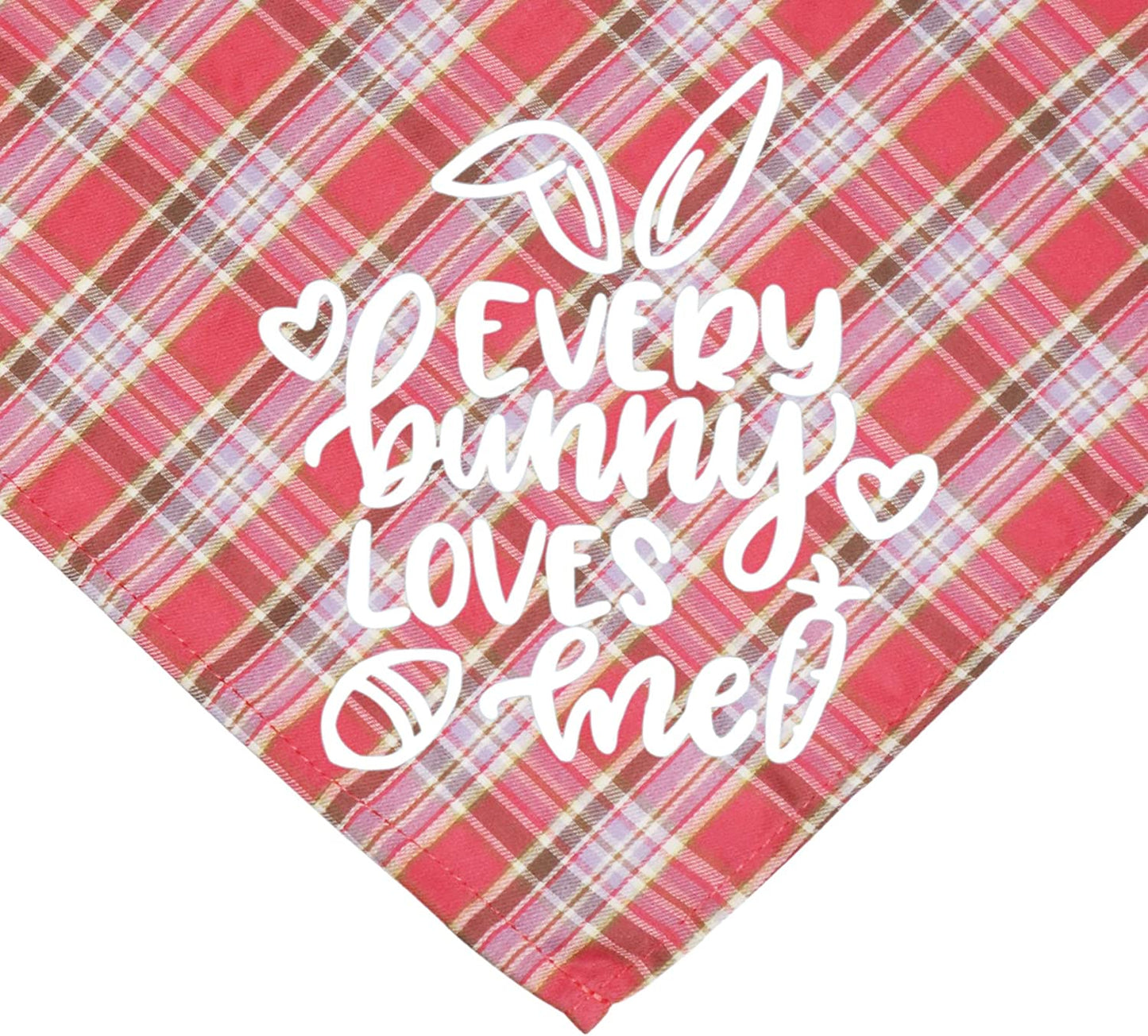 JOTFA Easter Dog Bandanas, Plaid Dog Puppy Easter Bandana Scarf for Small Medium Large Dogs Pets (Pink & Yellow & Light Blue) Animals & Pet Supplies > Pet Supplies > Dog Supplies > Dog Apparel JOTFA   