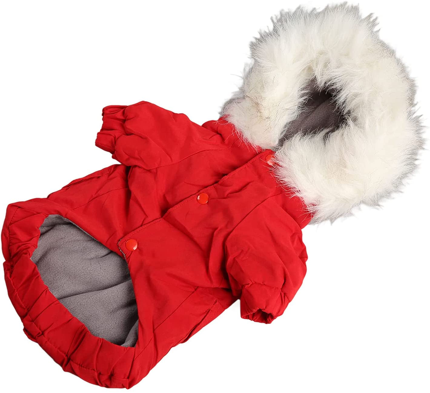 Dog Hoodie Winter Coats,Fashionable Casual Thickened Warm Puppy Hoodie Winter Jacket Pet Dog Winter Warm Clothes for Small Medium Dog (Size : Medium) Animals & Pet Supplies > Pet Supplies > Dog Supplies > Dog Apparel OVAST   