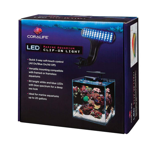 Coralife Clip-On Marine Aquarium LED Light Fixture Animals & Pet Supplies > Pet Supplies > Fish Supplies > Aquarium Lighting Central Garden and Pet   