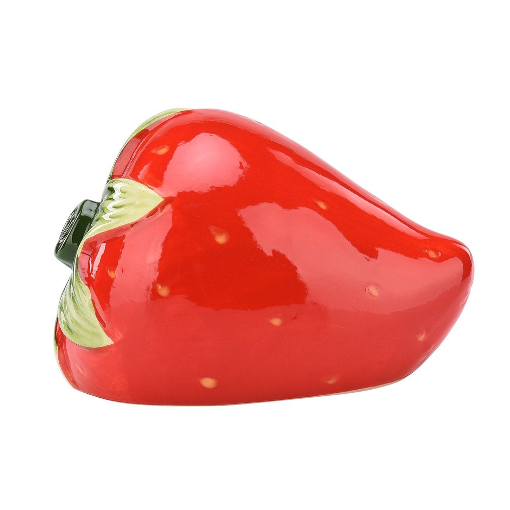 Sugeryy Ceramic Cartoon Strawberry Shape Hamster House Home Summer Cool Small Animal Pet Nesting Habitat Cage Accessories