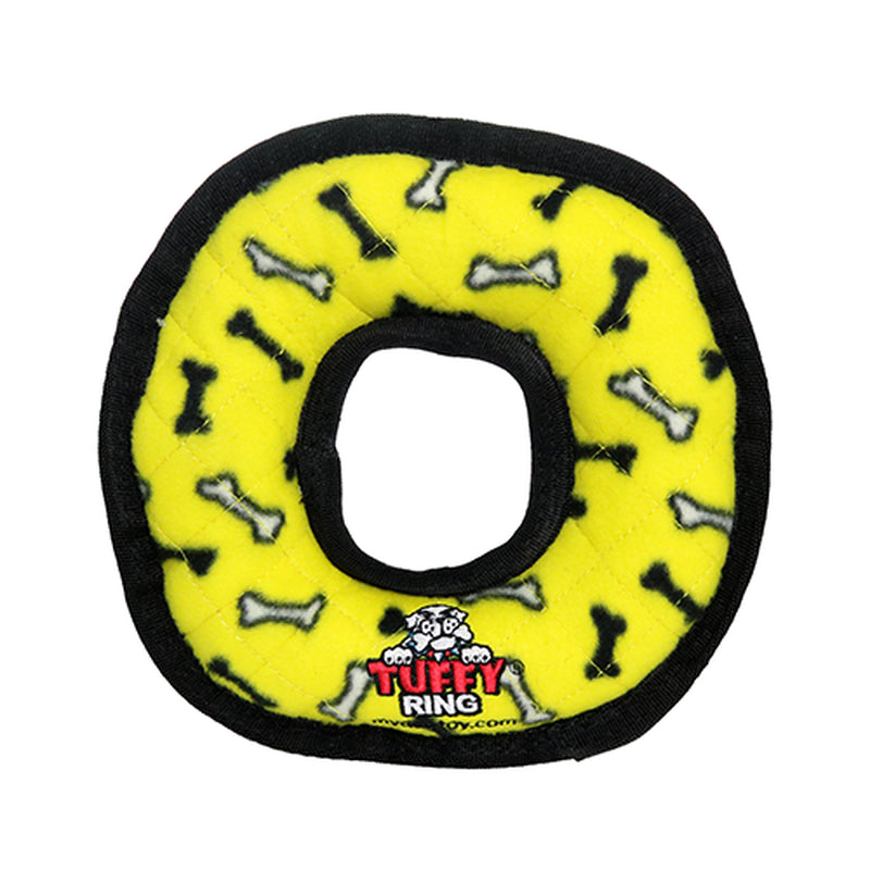 Tuffy'S Medium Ring Durable Dog Toy with Squeakers, Yellow