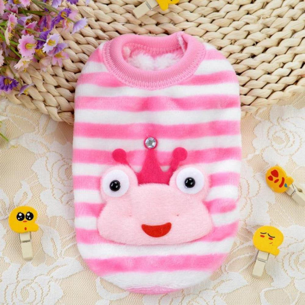 Clearance!!Autumn Winter Cartoon Pet Puppy Cat Coats Jacket Warm Soft Fleece Dog Clothes for Small Dog Chihuahua Clothing Coat Apparel a XXXS Animals & Pet Supplies > Pet Supplies > Dog Supplies > Dog Apparel Peyan XS E 