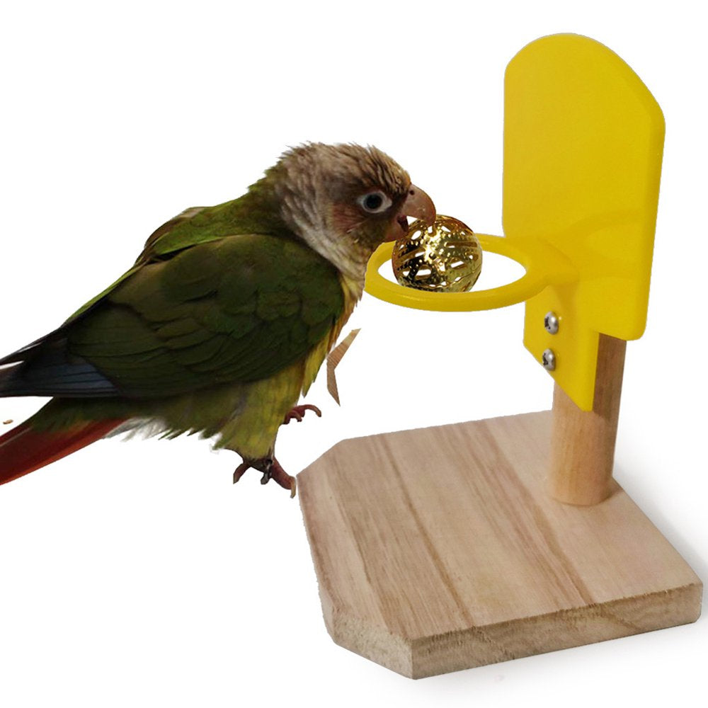 SPRING PARK Bird Toys, Bird Trick Tabletop Toys, Training Basketball Toys Sets, Parrot Chew Ball Foraing Toys, Education Play Gym Playground Activity Cage Foot Toys Animals & Pet Supplies > Pet Supplies > Bird Supplies > Bird Gyms & Playstands SPRING PARK   