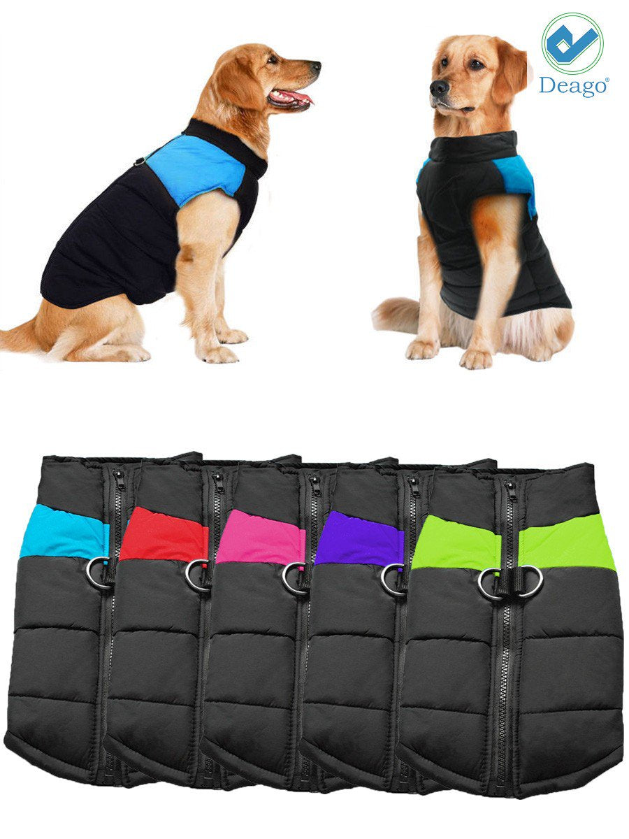 Deago Small Dog Coat Waterproof Winter Warm Dog Clothes Cat Coat Jacket Vest Apparels Animals & Pet Supplies > Pet Supplies > Dog Supplies > Dog Apparel Deago   