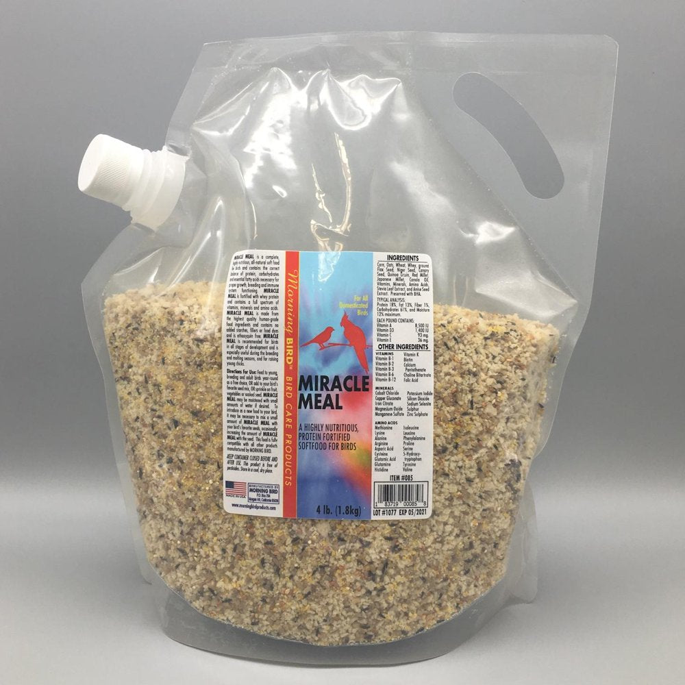 Morning Bird Miracle Meal Domesticated Bird Food Animals & Pet Supplies > Pet Supplies > Bird Supplies > Bird Food Morning Bird Products 6 lbs  