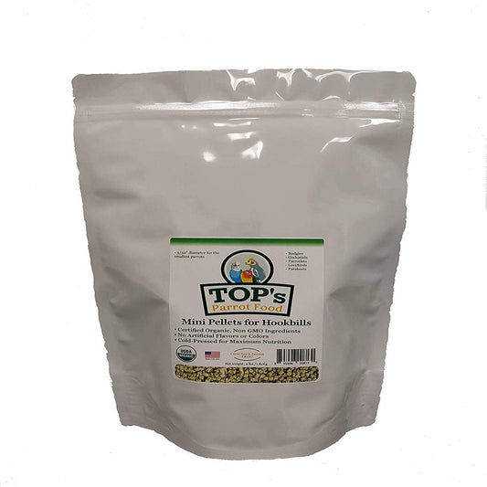 Tops-Parrot USDA Certified Mini Pellets Bird Food - 4Lb Animals & Pet Supplies > Pet Supplies > Bird Supplies > Bird Food TOP's Parrot Food   