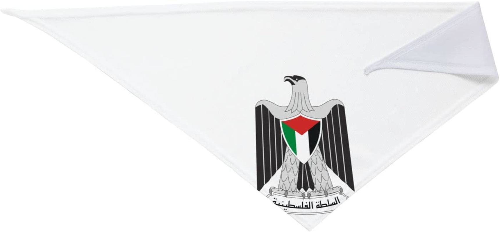 Coat of Arms of the Palestinian National Authority Pet Dog and Cat Decorative Triangle Scarf,Dog Bandana,Breathable and Stain Resistant. Animals & Pet Supplies > Pet Supplies > Dog Supplies > Dog Apparel ZALTAS   