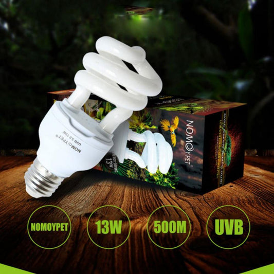 Reptile UVB Light 5.0 26Watt Compact Fluorescent Daylight Bulb Tropical Terrarium Lamp